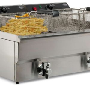 CombiSteel Elektro-Fritteuse, 2x 10 Liter, 2x 5 kW, 690x560x380mm CombiSteel Elektro-Fritteuse, 2x 10 Liter, 2x 5 kW, 690x560x380mm