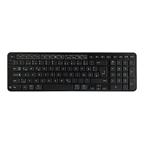 Contour Balance - Tastatur - kabellos - USB, 2.4 GHz - Deutsch - Schwarz