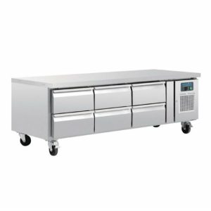 POLAR GN-Kühltisch mit 6 Schubladen 317L, 1795x700x650 mm POLAR GN-Kühltisch mit 6 Schubladen 317L, 1795x700x650 mm