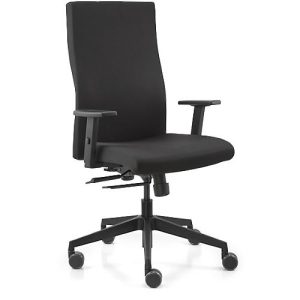 Dauphin Bürostuhl STRIKE plus comfort, mit Armlehnen, Synchronmechanik, Flachsitz, schwarz/schwarz Dauphin Bürostuhl STRIKE plus comfort, mit Armlehnen, Synchronmechanik, Flachsitz, schwarz/schwarz