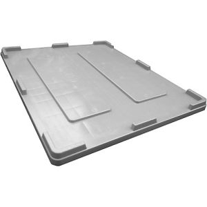 Deckel für Industriebox 610 Liter, L 1200 x B 1000 x H 30 mm, Polyethylen, grau