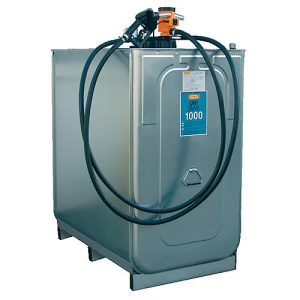 Dieseltankanlage CEMO mit UNI-Tank, TW-Kupplung, 230 V Elektropumpe, 50 l/min, B 1660 x T 1570 x H 1590 mm, 2 Tanks à 1000 l Dieseltankanlage CEMO mit UNI-Tank, TW-Kupplung, 230 V Elektropumpe, 50 l/min, B 1660 x T 1570 x H 1590 mm, 2 Tanks à 1000 l