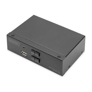 DIGITUS – KVM-/Audio-Switch – 2 x KVM/Audio – 1 lokaler Benutzer – Desktop DIGITUS – KVM-/Audio-Switch – 2 x KVM/Audio – 1 lokaler Benutzer – Desktop