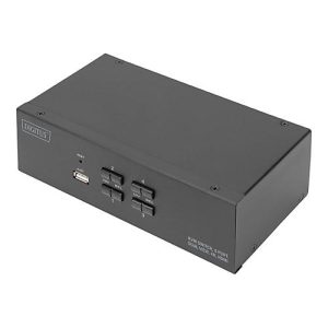 DIGITUS – KVM-/Audio-/USB-Switch – 4 x KVM port(s) – 1 lokaler Benutzer – Desktop DIGITUS – KVM-/Audio-/USB-Switch – 4 x KVM port(s) – 1 lokaler Benutzer – Desktop