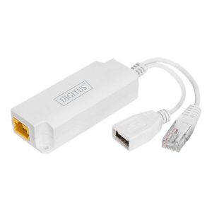 DIGITUS – PoE-Splitter – DC 40 – 57 V – Ausgangsanschlüsse: 2 DIGITUS – PoE-Splitter – DC 40 – 57 V – Ausgangsanschlüsse: 2
