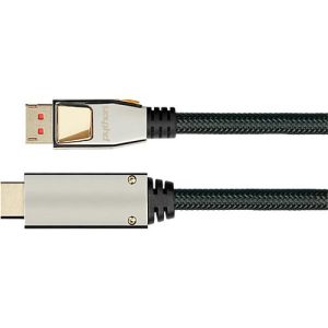 DisplayPort 1.4 Kabel Good Connections Python® Serie, bis 4K, Vollmetallstecker & Nylongeflecht, Länge 2 m, schwarz DisplayPort 1.4 Kabel Good Connections Python® Serie, bis 4K, Vollmetallstecker & Nylongeflecht, Länge 2 m, schwarz