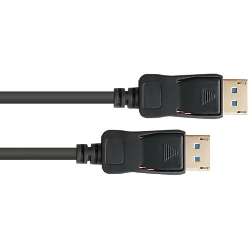 DisplayPort 2.0 Kabel Good Connections, bis 8K, bis 54 Gbit/s, Kupferleitungen, Verriegelungsschutz, Länge 3 m, schwarz
