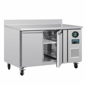 POLAR 2-türiger Edelstahlgefrierschrank 282Ltr, 1360x700x960 mm