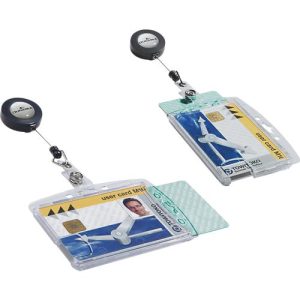 Doppelbox mit Ausweishalter von Durable, 10 Stück Doppelbox mit Ausweishalter von Durable, 10 Stück