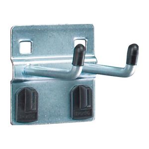 Doppelhaken mit breiter Grundplatte, Ø 6 x T 50 mm, 5 Stück Doppelhaken mit breiter Grundplatte, Ø 6 x T 50 mm, 5 Stück