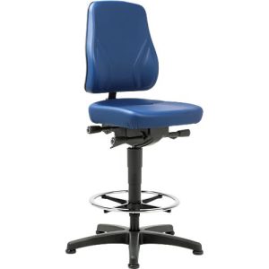Drehstuhl All-In-One 9631, Aufstiegshilfe und Gleitern, Kunstleder, Skai blau Drehstuhl All-In-One 9631, Aufstiegshilfe und Gleitern, Kunstleder, Skai blau