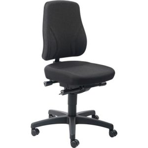Drehstuhl All-In-One Trend 9633, mit Rollen, Stoffpolster, Duotec schwarz meliert Drehstuhl All-In-One Trend 9633, mit Rollen, Stoffpolster, Duotec schwarz meliert