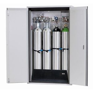 Druckgasflaschenschrank G-ULTIMATE-90 Standard, Doppelflügeltür, 4x 50 l Flaschen, B 1198 x T 615 x H 2050 mm Druckgasflaschenschrank G-ULTIMATE-90 Standard, Doppelflügeltür, 4x 50 l Flaschen, B 1198 x T 615 x H 2050 mm
