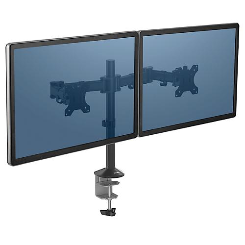 Dual Monitorarm Fellowes Reflex, bis 32' Breite, VESA, dreh-/schwenk-/neigbar, höhen- & tiefenverstellbar, schwarz