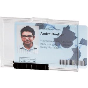 Durable Kartenhalter Pushbox Mono, für 1 Karte, praktische Schieberfunktion, 10 Stück Durable Kartenhalter Pushbox Mono, für 1 Karte, praktische Schieberfunktion, 10 Stück