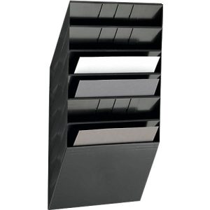 Durable Prospektspender Flexiboxx 6, 6 Spender, A4, quer, schwarz Durable Prospektspender Flexiboxx 6, 6 Spender, A4, quer, schwarz
