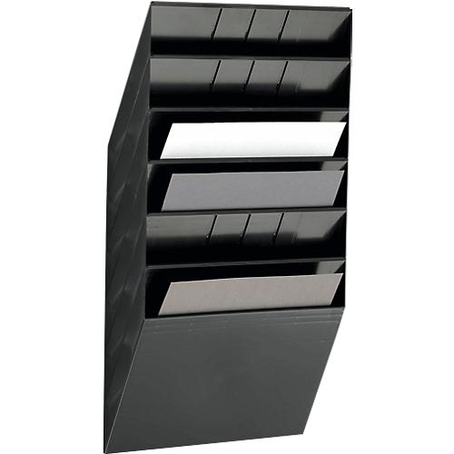 Durable Prospektspender Flexiboxx 6, 6 Spender, A4, quer, schwarz