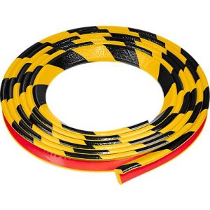 Eckschutzprofil Typ E, 5-m-Rolle, gelb/schwarz Eckschutzprofil Typ E, 5-m-Rolle, gelb/schwarz