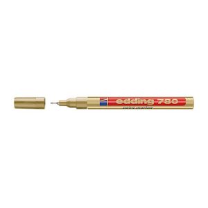 EDDING Lackmarker 780, 0,8 mm, gold, 1 Stück EDDING Lackmarker 780, 0,8 mm, gold, 1 Stück