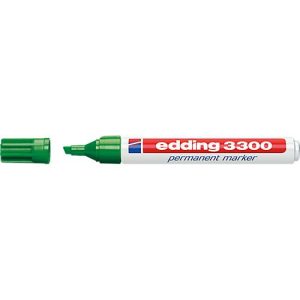 EDDING Permanent Marker 3300, mit Keilspitze, 10 Stück, grün EDDING Permanent Marker 3300, mit Keilspitze, 10 Stück, grün