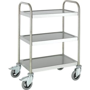 Edelstahlwagen, B 1045 x T 645 mm, luftident., Radgehäuse verzinkt Edelstahlwagen, B 1045 x T 645 mm, luftident., Radgehäuse verzinkt