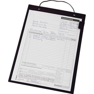 EICHNER Auftragstasche Basic, Klettverschluss, DIN A4, schwarz, 10 Stück