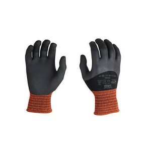 Elastan-Strickhandschuhe Oilatex, mit 3/4-Nitrilbeschichtung, flüssigkeitsdicht, 12 Paar, Größe M