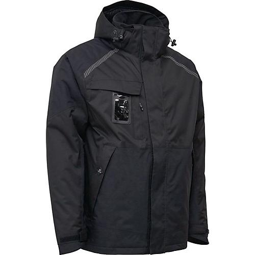 ELKA RAINWEAR Winterjacke WORKING XTREME, Gr. M, schwarz, EN 343 Kl. 4/1/X, wasserdicht, abnehmbare Kapuze