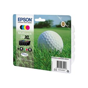 Epson 34XL – 4er-Pack – XL – Schwarz, Gelb, Cyan, Magenta – original – Tintenpatrone Epson 34XL – 4er-Pack – XL – Schwarz, Gelb, Cyan, Magenta – original – Tintenpatrone