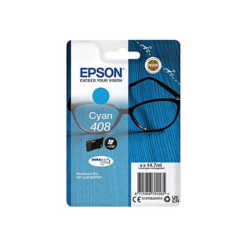 Epson 408 - 14.7 ml - mit hoher Kapazität - Cyan - original - Blisterverpackung