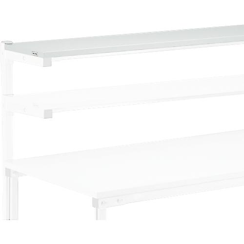 ESD-Etagenbord Treston SH 150, bis 50 kg, B 1500 x T 310 x H 1550 mm, höhenverstellbar, Spanplatte, lichtgrau RAL 7035