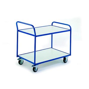 ESD-Tischwagen mit 2 Etagen, 990 x 590 mm, Tragkraft 250 kg ESD-Tischwagen mit 2 Etagen, 990 x 590 mm, Tragkraft 250 kg