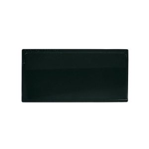 Etikettentasche Label PLUS, selbstklebend, 80×160, schwarz