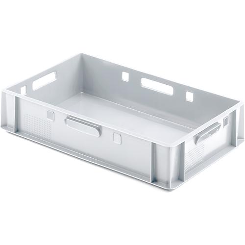 Euro Box Fleischkasten, lebensmittelecht, Inhalt 25,3 L, geschlossene Version, weiß