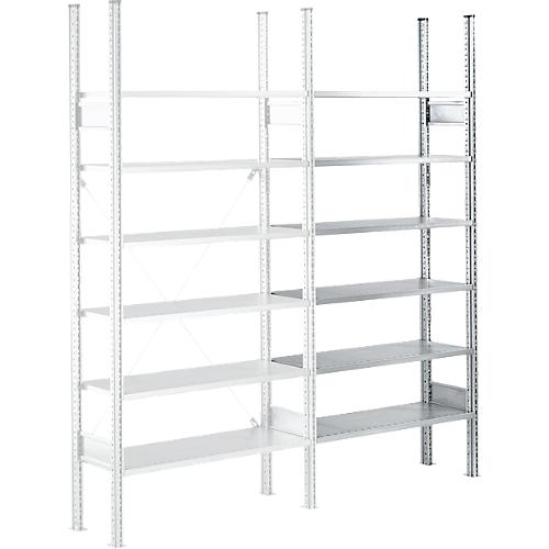 Fachbodenregal SSI Schäfer R3000, Anbauregal, 5 verzinkte Böden, B 1025 x H 1960 mm, 100 kg