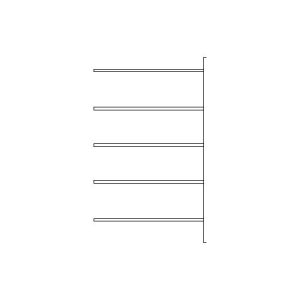Fachbodenregal SSI Schäfer R3000, Anbauregal, 5 verzinkte Böden, Tiefe 400 mm, Fachlast 150 kg, B 1345/1315 x H 1960 mm Fachbodenregal SSI Schäfer R3000, Anbauregal, 5 verzinkte Böden, Tiefe 400 mm, Fachlast 150 kg, B 1345/1315 x H 1960 mm