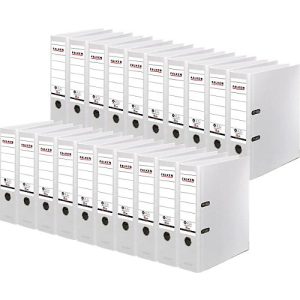FALKEN Recycolor Ordner, DIN A4, Rückenbreite 80 mm, 20 Stück, weiß FALKEN Recycolor Ordner, DIN A4, Rückenbreite 80 mm, 20 Stück, weiß