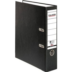 FALKEN Recycolor Ordner, DIN A4, Rückenbreite 80 mm, schwarz FALKEN Recycolor Ordner, DIN A4, Rückenbreite 80 mm, schwarz