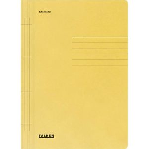 FALKEN Schnellhefter, DIN A4, Manila RC-Karton, gelb FALKEN Schnellhefter, DIN A4, Manila RC-Karton, gelb
