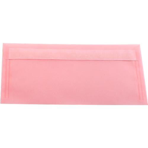 Farbige Briefumschläge DIN lang ohne Fenster, mit Haftklebung, pink