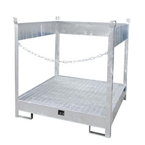 Fass-Stapelpalette Bauer FSP-4, seitlich offen, für 4 x 200 l Fass, verzinkt Fass-Stapelpalette Bauer FSP-4, seitlich offen, für 4 x 200 l Fass, verzinkt