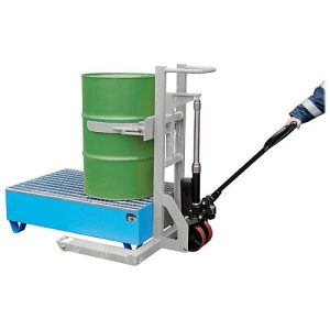 Fassheberoller BAUER FHR 600 K, Stahl, mit Fassklammer, für 200 l Fässer, B 1125 x T 1000 x H 1330 mm, verzinkt Fassheberoller BAUER FHR 600 K, Stahl, mit Fassklammer, für 200 l Fässer, B 1125 x T 1000 x H 1330 mm, verzinkt
