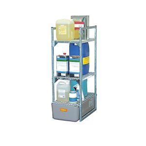 Fassregal Typ 120 Variante 1 CEMO, mit Gitterrostauflage für Kleingebinde, B 450 x H 1310 x T 820 mm Fassregal Typ 120 Variante 1 CEMO, mit Gitterrostauflage für Kleingebinde, B 450 x H 1310 x T 820 mm