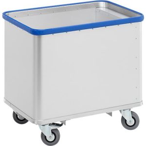 Federbodenwagen aus eloxiertem Aluminium, Tragkraft bis 130 kg, Volumen 180 l Federbodenwagen aus eloxiertem Aluminium, Tragkraft bis 130 kg, Volumen 180 l