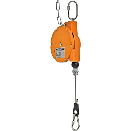 Federzug HAHN+KOLB Autostat Typ 7228, mit Balancer, Traglast 3,8 bis 5,2 kg, Seilauszugslänge bis 1600 mm, Spezialkunststoff, orange