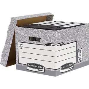 Fellowes Archivbox Bankers Box®, mit Stülpdeckel, bis 12 kg belastbar, 10 Stück Fellowes Archivbox Bankers Box®, mit Stülpdeckel, bis 12 kg belastbar, 10 Stück