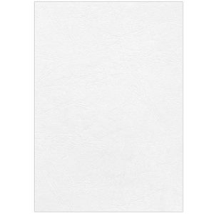 Fellowes Deckblatt Leder, DIN A4, für Bindemaschine, weiss, 250g, 25 Stück