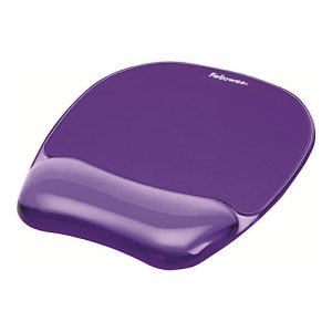 Fellowes Gel Crystals – Mauspad mit Handgelenkpolsterkissen – lila Fellowes Gel Crystals – Mauspad mit Handgelenkpolsterkissen – lila