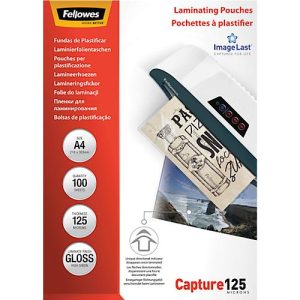 FELLOWES Laminierfolien, DIN A4, 125 mic., 100 Stück FELLOWES Laminierfolien, DIN A4, 125 mic., 100 Stück