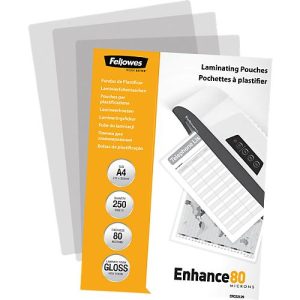FELLOWES Laminierfolien, DIN A4, 125 mic., 250 Stück FELLOWES Laminierfolien, DIN A4, 125 mic., 250 Stück